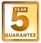 5 years guarantee